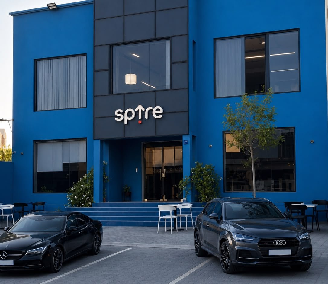 Spire Hub coworking space exterior in Seef, Bahrain